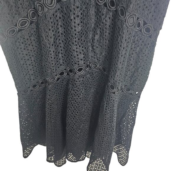 Bardot Dress Fit & Flare Dress Mini Dress Cocktail Dress Party Dress 8 Black - Picture 4 of 10